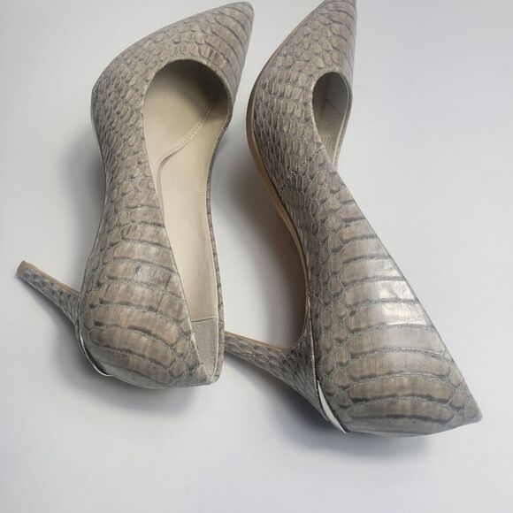 Calvin Klein Snake Skin Gray Pump Women's Shoe - Picture 6 of 8